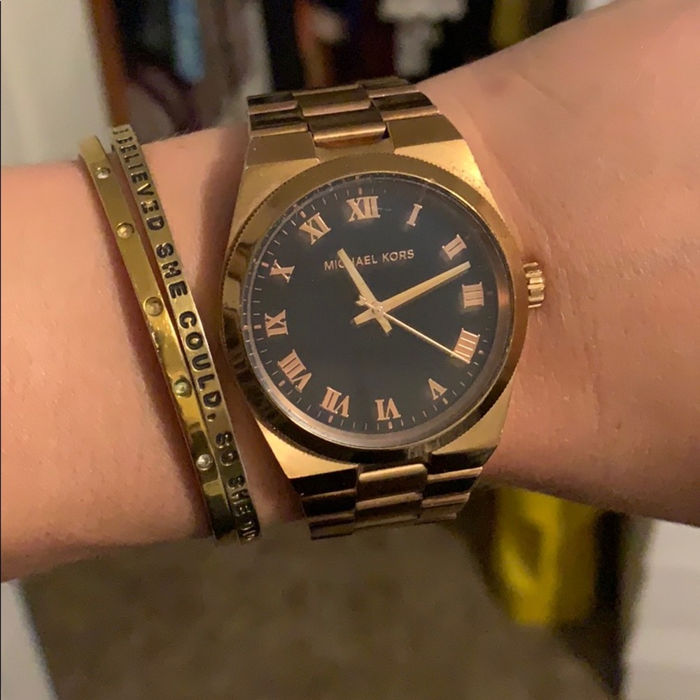 Michael Kors women’s Channing gold watch